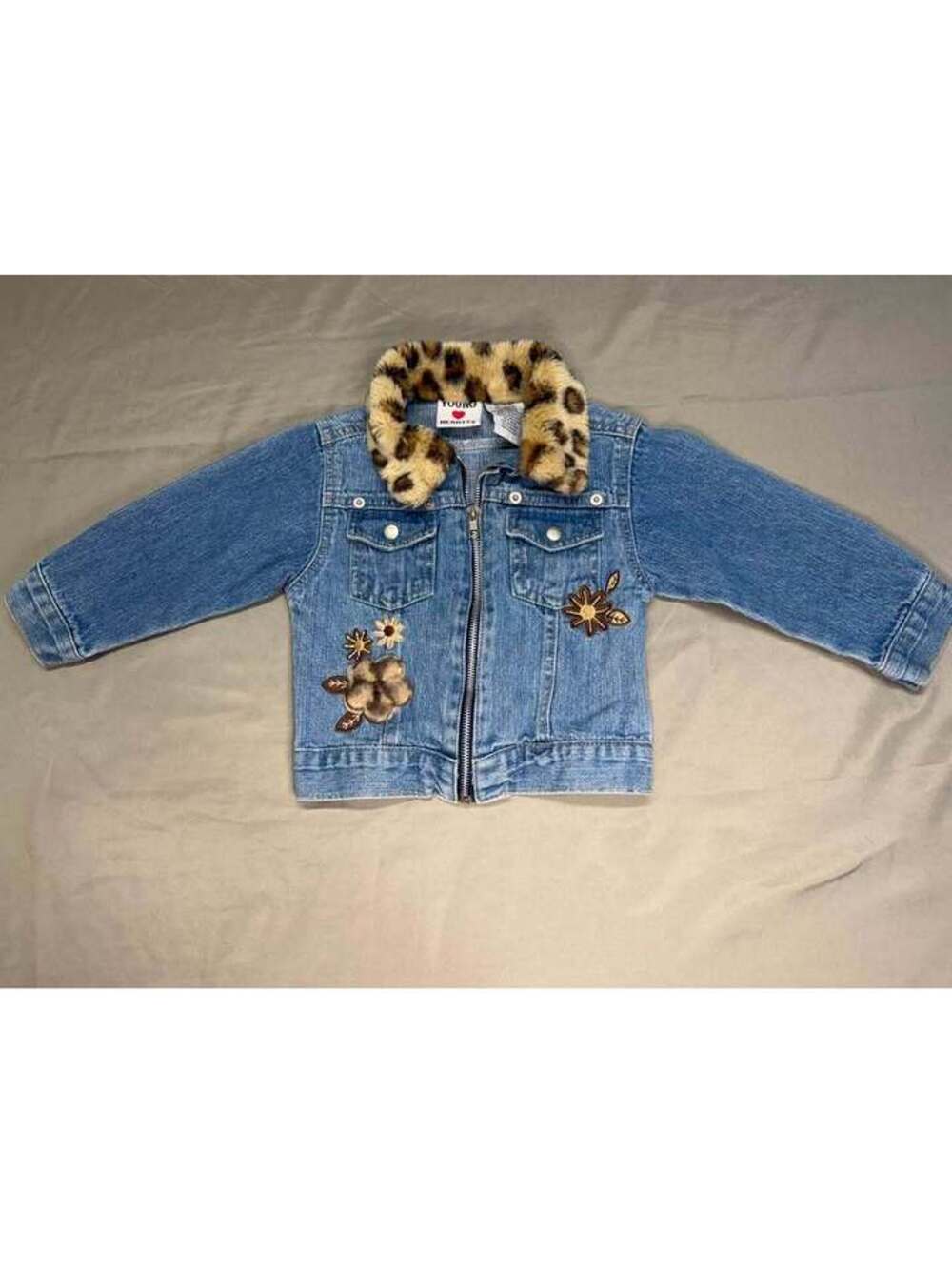 Young Hearts Denim Jacket Size 2T